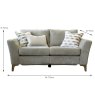 Hanna 2 Seater Sofa Fabric Standard Dimensions