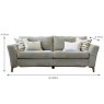 Hanna 3.5 Seater Sofa With 2 Electric Footrests Fabric Standard Dimensions
