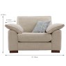 Emilia Snuggler Fabric Standard & Aquaclean Dimensions