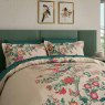 V&A Chinese Magpie Reversible King Duvet Cover Set Green close Up