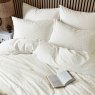 Helena Springfield Calico & Chalk Leaf Sprig King Duvet Cover Set Linen Overhead
