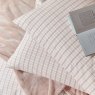 Helena Springfield Calico & Chalk Tranquil Check Double Duvet Cover Set Pink Stack