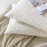 Helena Springfield Calico & Chalk Tranquil Check Double Duvet Cover Set Linen Stack 