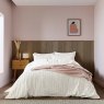 Helena Springfield Calico & Chalk Waffle Stripe Super King Duvet Cover Set Pink Main