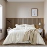 Helena Springfield Calico & Chalk Waffle Stripe Super King Duvet Cover Set Linen Main