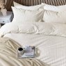 Helena Springfield Calico & Chalk Waffle Stripe Super King Duvet Cover Set Linen Elevated