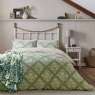 Helena Springfield Harvest Moon Folk Trellis Reversible Super King Duvet Cover Set Sage