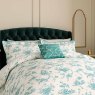 V&A Garden Of Love Reversible Double Duvet Cover Set Soft Teal HOB