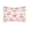 V&A Garden Of Love Reversible Double Duvet Cover Set Red Oxf co