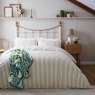 Helena Springfield Harvest Moon Ticking Stripe King Duvet Cover Set Sage Main