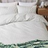 Helena Springfield Harvest Moon Ticking Stripe King Duvet Cover Set Sage Elevated
