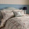 Sanderson X National Trust Moat Birds Reversible King Duvet Cover Damson & Cobalt HOB