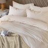 Helena Springfield Calico & Chalk Twill Stripe Super King Duvet Cover Set Linen Elevated