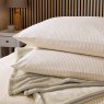 Helena Springfield Calico & Chalk Twill Stripe Super King Duvet Cover Set Linen Stack