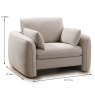 Constance Snuggler Fabric Tuscany Oatmeal Dimensions