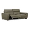 Tuscany 3 Seater Electric Reclining Sofa With USB Charging Port Leather Category 20 BX & NW