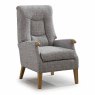 Colchester Fireside Armchair Fabric Stone
