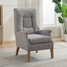 Colchester Fireside Armchair Fabric Stone Lifestyle