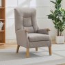 Colchester Fireside Armchair Fabric Oatmeal Lifestyle