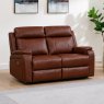 Formello 2 Seater Electric Reclining Sofa Leather Tan Lifestyle