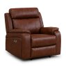 Formello Electric Reclining Armchair Leather Tan