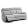 Formello 3 Seater Electric Reclining Sofa Fabric Silver