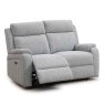 Formello 2 Seater Electric Reclining Sofa Fabric Silver