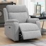 Formello Electric Reclining Armchair Fabric Silver Lifestyle
