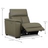 Tuscany Modular Electric Reclining 1 Seater Arm LHF With USB Leather Category 20 BX & NW 2