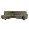 Tuscany 4+ Seater Electric Reclining Corner Sofa With Terminal Chaise LHF Leather Category 20 BX/NW