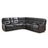Francesco 5 Seater Electric Reclining Corner Sofa With 2 Consoles Faux Suede Grey