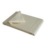Hotel Stripe Double Flat Sheet Ivory