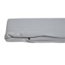 Hotel Stripe Double Flat Sheet Platinum