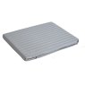 Hotel Stripe Double Flat Sheet Platinum