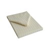 Hotel Stripe Single Flat Sheet Ivory