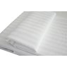 Hotel Stripe Double Flat Sheet White