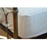 Hotel Stripe Double Fitted Sheet (15") White
