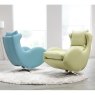 Fama Lenny Swivel & Rocking Armchair Ciervo Leather