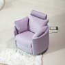 Fama Moon Electric Reclining & Swivel Armchair Ciervo Leather