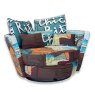 Fama MyNest Swivel Armchair Fabric Series 6