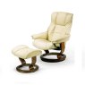 Stressless Mayfair Small Chair With Classic Base + Footstool Paloma Leather