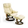 Stressless Mayfair Medium Chair With Classic Base + Footstool Cori Leather