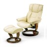 Stressless Mayfair Large Chair With Classic Base + Footstool Cori Leather
