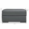 Natuzzi Editions Zanotti Ottoman Leather Category 20 Measurement
