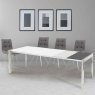 Tortina 6-10 Person Extending Dining Table + 4 Rimini Chairs Lifestyle