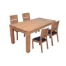 Castillo 4-6 Person Extending Dining Table + 4 Castillo Chairs