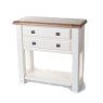 Aquitane Weathered Oak White Console Table