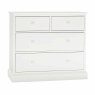 Julie 2+2 Drawer Chest of Drawers White