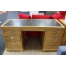 Prague Oak Office Double Pedestal Desk