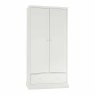 Julie 2 Door Wardrobe With 1 Storage Drawer White